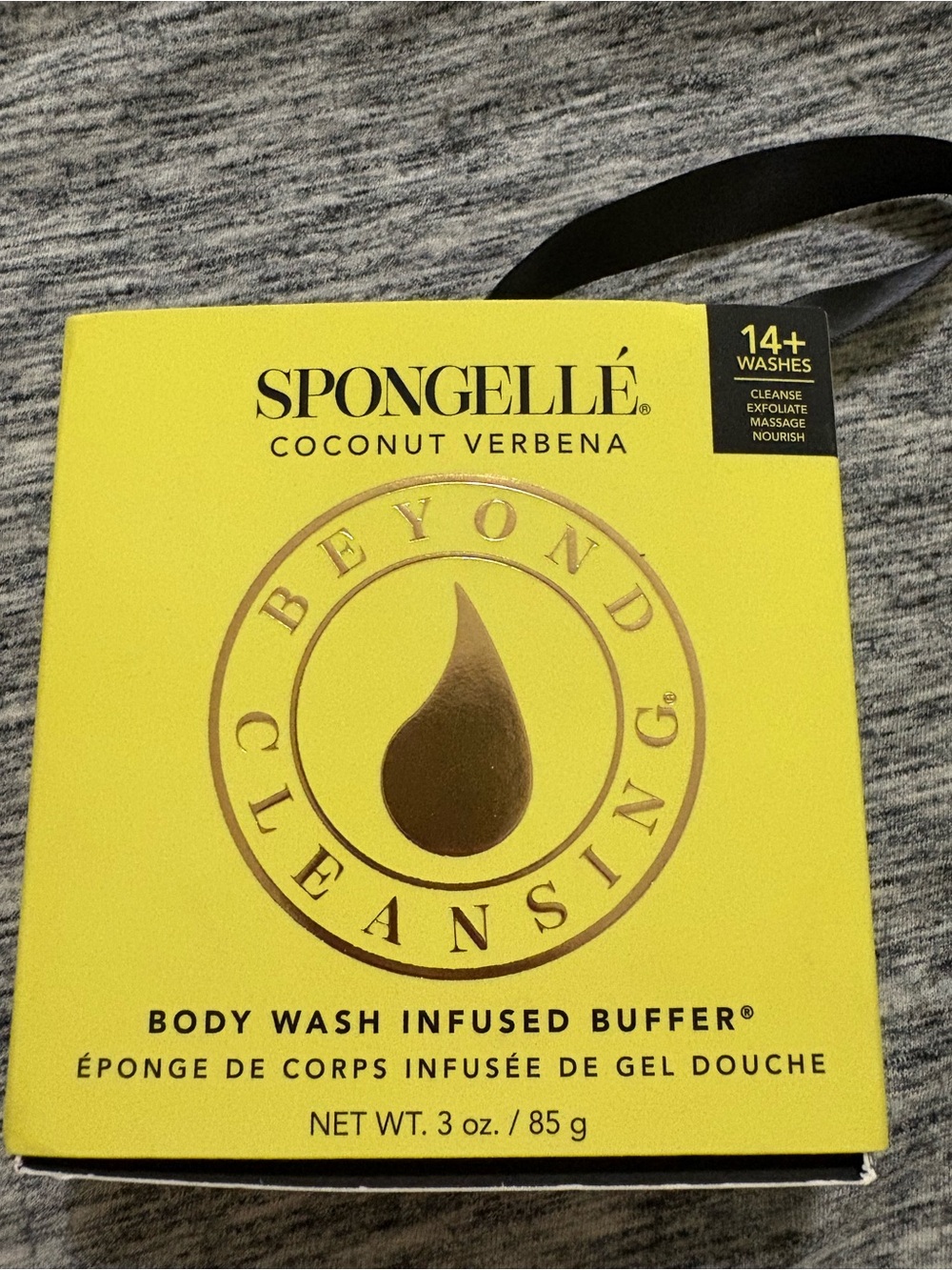 Spongellé Coconut Verbena Body Wash Infused Buffer - Yellow